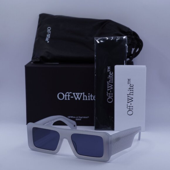 Off-White OERI140 TROY 0945 Rectangle Sunglasses – Grey/Blue - Picture 4 of 9